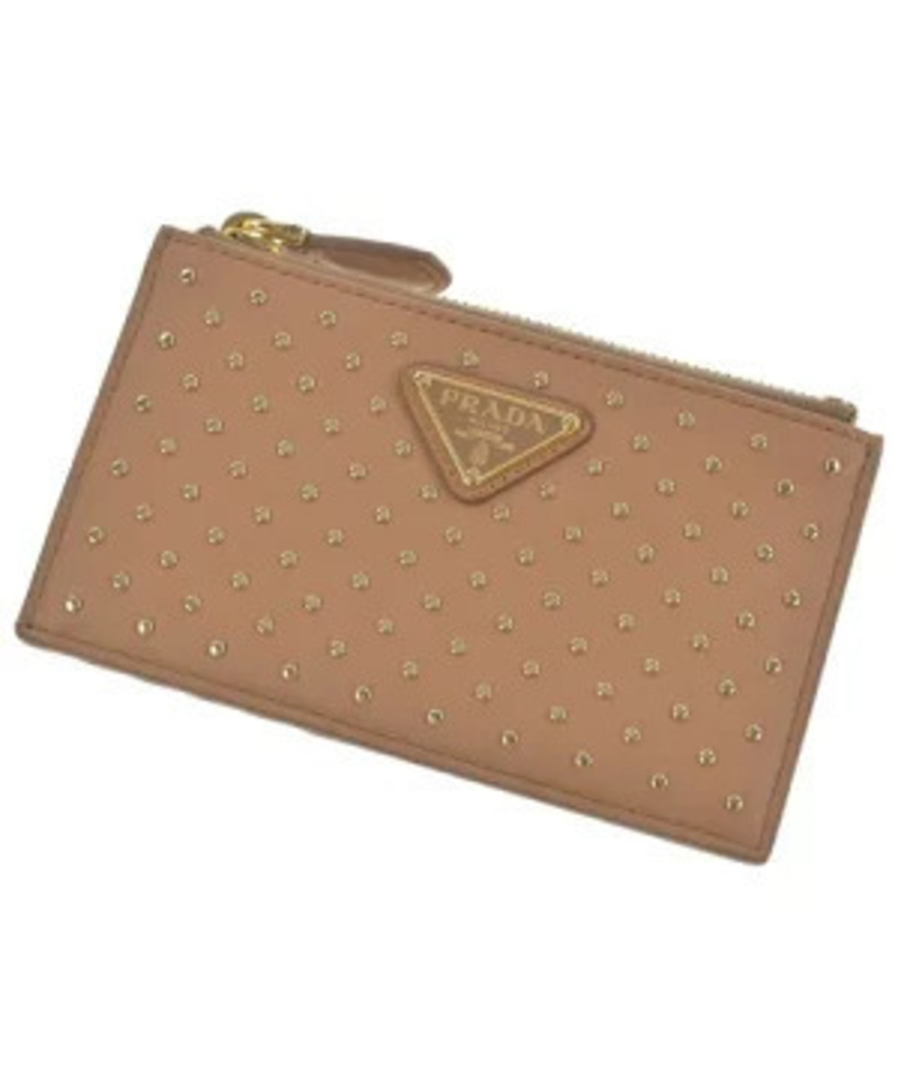Prada Wallet coin case Wallet Beige Cream